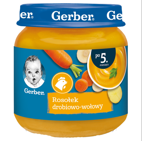 Бульйон Gerber з курки та яловичини 125 г 125Gerber512230 фото