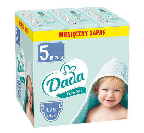 Підгузки Dada Extra soft 5 для дітей вагою від 15 до 25 кг 126 шт 3ExtraSoft5 фото