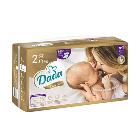 Підгузки Dada Extra Care 2 MINI 44 штуки / 3-6 кг ExtraCare2 фото