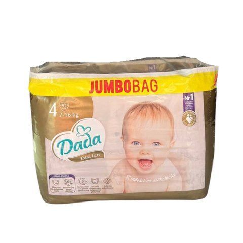 Підгузки Dada Extra Care 4 MAXI 92 шт / 7‑16 кг JUMBO BAG ExtraCare4JumboNew92 фото