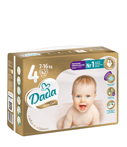 Підгузки Dada Extra Care 4 MAXI / 7‑16 кг (НОВА УПАКОВКА 42 шт) ExtraCare4New фото