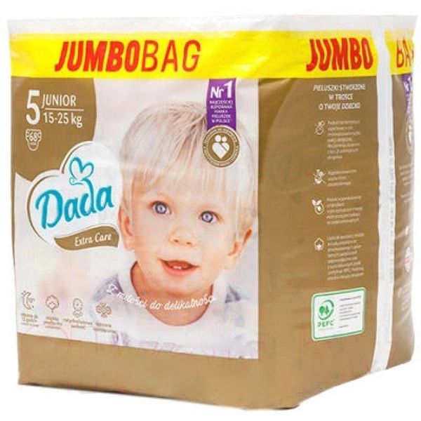 Підгузки Dada Extra Care 5 JUNIOR 68 шт  / 15‑25 кг JUMBO BAG ExtraCare5Jumbo фото