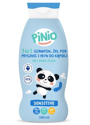 Дитячий шампунь 3 в 1 Pinio Sensitive 500 ml Pinio500sensetive фото