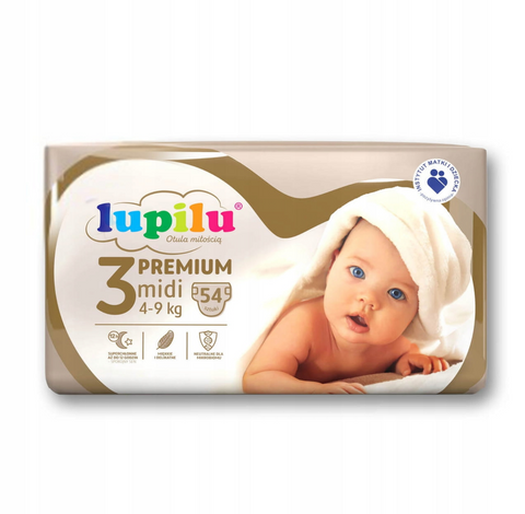 Підгузки Lupilu Premium Midi 3 54 шт/ 4-9 кг Lupilu3 фото