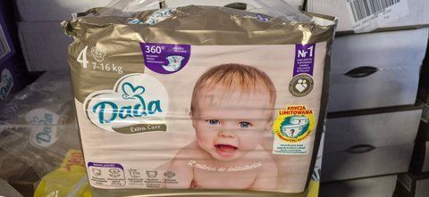 Підгузки Dada Extra Care 4 MAXI / 7‑16 кг (пошкоджена упаковка і заклеєна скотчем) ExtraCare4New defect фото