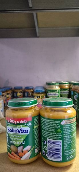 Ніжне пюре BoboVita з овочами та кроликом для дітей від 5 місяців, 200 грам 200BoboVita068829 фото