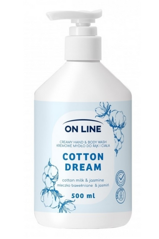 On Line Мило рідке для рук та тіла 2в1 Cotton & Jasmin 500 мл НФ-00014112 фото