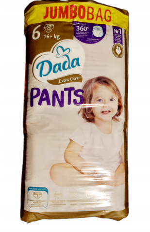 Підгузки - трусики Dada Extra Care Pants 6 EXTRA LARGE, JUMBO 62 шт для дітей вагою 16+ кг Pants6Jumbo фото