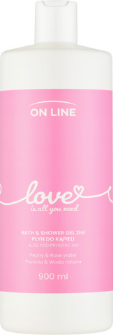 On Line Піна для ванни та гель для душу 2в1 Love Is All You Need 900 мл НФ-00014123 фото