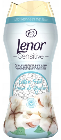Ароматизатор для білизни в гранулах Lenor Sensitive Cotton Fresh 210 г LenorSensetive фото