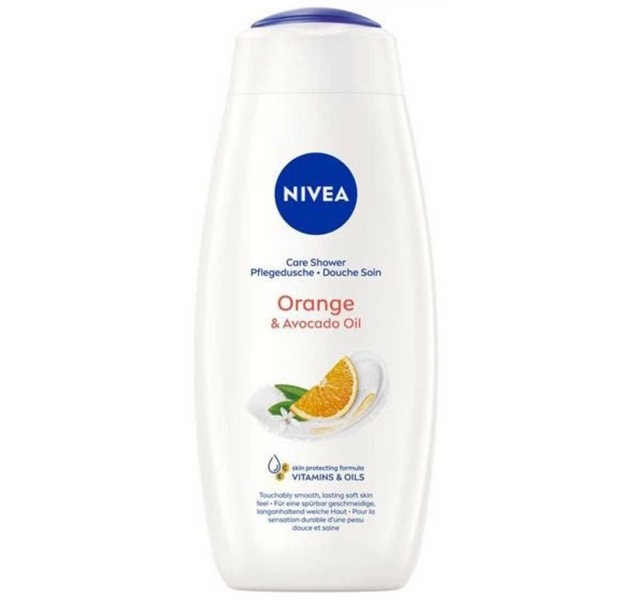 Крем-гель для душу Nivea Care Orange & Avocado Oil доглядовий 500 мл 500Nivea263687 фото