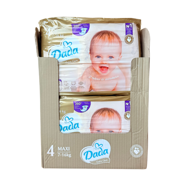Підгузки Dada Extra Care 4 MAXI / 7-16 кг 168 штук, кишенька Купка-Стоп (в заводському ящику) 4 ExtraCare4New фото